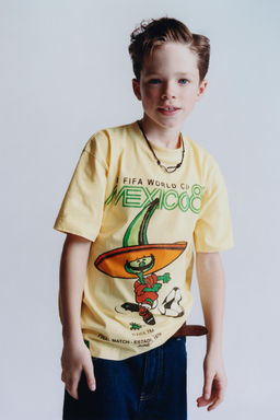 CAMISETA ESTAMPADA FIFA WORLD CUP  1986 / Amarillo - Zara фото 5