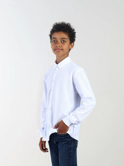 CRB wear/CWJB 63618-20 Сорочка для мальчика,белый/Ex.Cherubino  фото 6