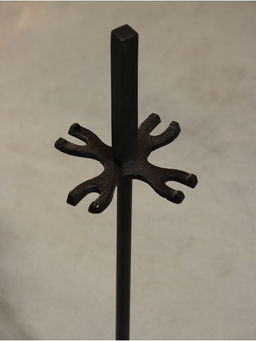 Каминный набор «Пламя», 4 предмета, 13×13×48 см, сталь