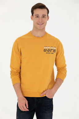U. S. Polo Assn / Мужской горчичный свитшот - U.s. polo assn фото 8