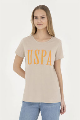 U. S. Polo Assn / Женская футболка светло-хаки с круглым вырезом