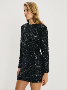 Платье мини из пайеток / Zarina
