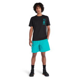 Футболка Timberland T-Shirt Back Graphic Logo Regular черная фото 2