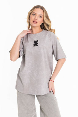 Футболка М324234Тг серый - Елена фото 5