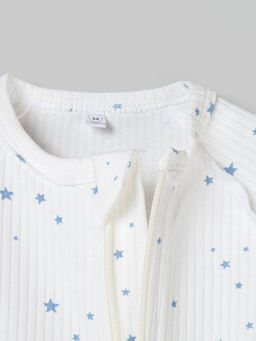 Слип с закрытой ножкой Голубые звезды 0+ - Bungly фото 3