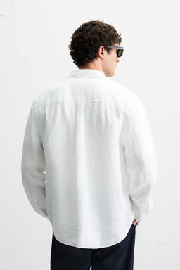 100% LINEN SHIRT - Zara фото 19