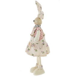 Игрушка набивная "Заяц/Зайка", L15 W8 H44/33 см, 2в.