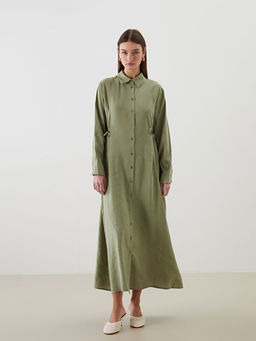 Modal Kar???ml? G?mlek Elbise