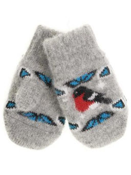 Варежки детские круговые Снегирь и орнамент, размер 11 0107-3 - Рассказовские варежки фото 3