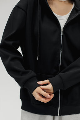 Худи на молнии с капюшоном