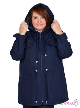 Парка с капюшоном Модель №924 размеры 44-84 - Plusmoda фото 5