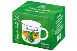 Кружка 400 мл 13*9,5*8,8 см Змея I like to chill NEW BONE CHINA - Elan gallery фото 7