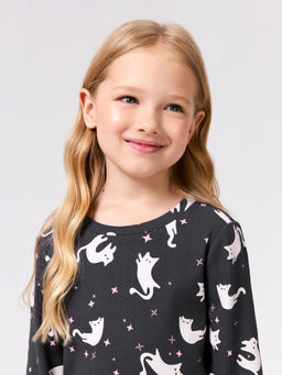 ACOOLA / Комплект детский для девочек ((1)джемпер и (2)брюки) Talita графитовый  фото 7