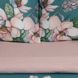 Постельное бельё Этель 1.5 сп Магнолия 143х215 см, 150х214 см, 50х70 см -2 шт, поплин  фото 9