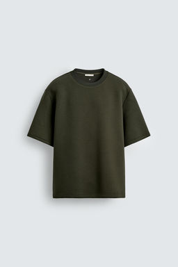 STUDDED NEOPRENE-EFFECT SWEATSHIRT - Zara фото 8