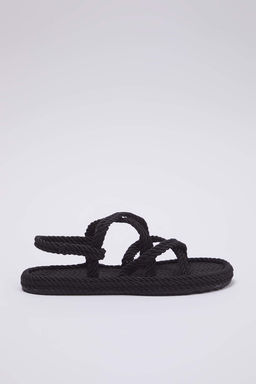 Trendyol Shoes Bej Capraz Bantl? Halat Ipli Kad?n Has?r Sandalet TAKSS25SD00056 - Trendyolmilla фото 11