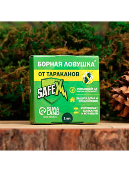 Цена за 2 шт. Средство от тараканов SAFEX Борные ловушки, 6 шт.  фото 12