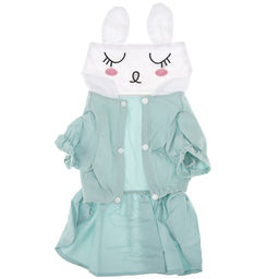Пэт тойс (Pet toys) Одежда для собаки Платье Зайка с принтом, с вышивкой, на кнопках р-р S, длина спинки 25см/обхват груди 36см/обхват шеи 26см, цвет-мятный, 100% полиэстер (Китай) - Домашняя Мода фото 5