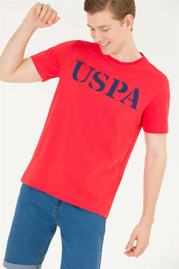 U. S. Polo Assn Мужская красная базовая футболка с круглым вырезом - U.s. polo assn фото 9