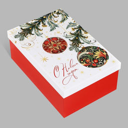 Набор подарочных коробок 6 в 1 С новым годом, 20?12.5?7.5 32.5?20?12.5 см