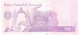 Банкнота 100 боливар 2021 года Венесуэла