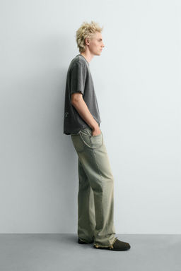 CONTRAST PRINT KNIT T-SHIRT - Zara фото 4