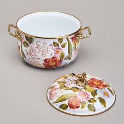 КАСТРЮЛЯ AGNESS ЭМАЛИРОВАННАЯ С КРЫШКОЙ, СЕРИЯ ФЛАНДРИЯ, 4,8Л, ДИА.22СМ  фото 5