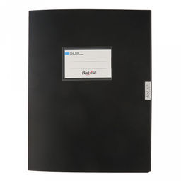 Папка-органайзер (короб) "Архивная" А4 23,4х31х5,5см, пластик, на липучке, цвет черный (Китай)