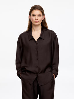 Camisa de sarga de seda - H&m фото 3
