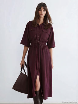 B?zg?l? Krep G?mlek Elbise