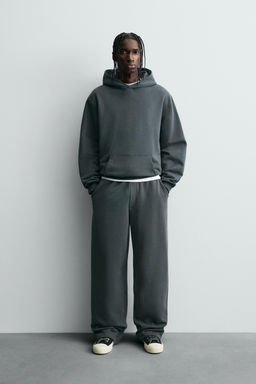 PANTAL?N JOGGER RELAXED FIT B?SICO / Antracita oscuro
