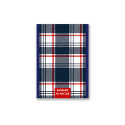Б261 Светоч Блокнот на скобе, A6 48 л. 10 шт. клетка Тартан 01733  фото 7