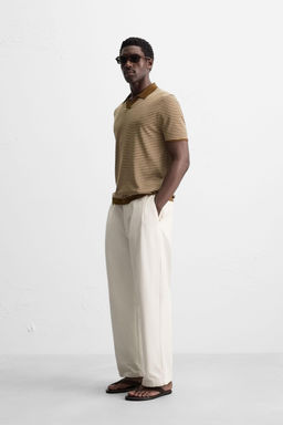STRIPED KNIT POLO SHIRT - Zara фото 4
