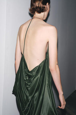 ZW COLLECTION ASYMMETRIC SATIN DRESS - Zara фото 7