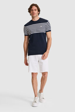 Erkek Slim Fit Bisiklet Yaka Lacivert Triko TiЕГrt - U.s. polo assn фото 4