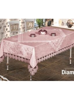 Скатерть EFOR DIAMOND 160*220 прямоугольная пудровый  фото 3