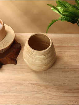 Ваза, 12×12×13 см, бамбук