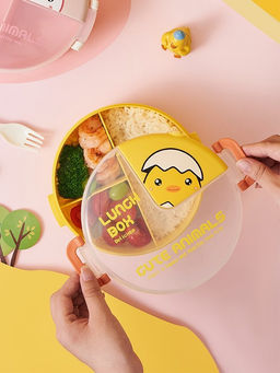 Ланчбокс Cute animals, yellow (1000 ml)