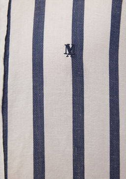 Lacivert Cizgili Gomlek - Mavi фото 5