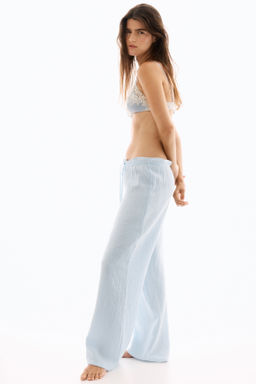 Pantal?n de pijama en muselina - H&m фото 4