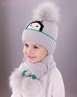 03-60-D Комплект детский (шапка+шарф) (48-50)