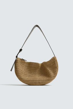 BOLSO DE HOMBRO TRENZADO / Blanco Crudo - Zara фото 5