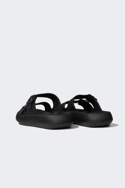 Мужские тапочки Eva с двойной полоской на высокой подошве - Defacto фото 3