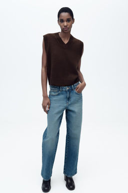 PLAIN KNIT SLEEVELESS JUMPER - Zara фото 11