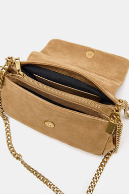 SPLIT SUEDE SHOULDER BAG - Zara фото 9