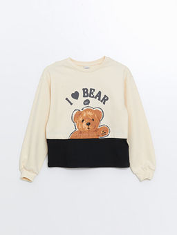 Bisiklet Yaka K?z ?ocuk Sweatshirt ve ?ort Etek - Waikiki фото 2