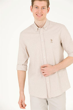 Мужская рубашка с длинным рукавом Stone Неожиданная скидка в корзине - U.s. polo assn фото 2
