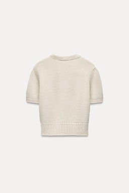 CROPPED KNIT SWEATER - Zara фото 2