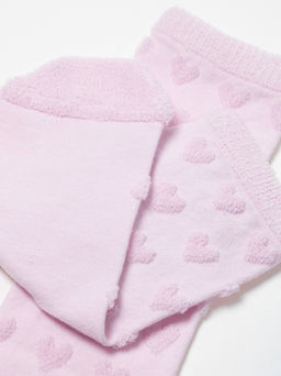 Цена за 2 пары. Носки Удлиненные CONTE COMFORT Махровые носки из хлопка с объемными рисунками светло-розовый - Conte elegant фото 7