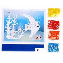 Набор для творчества: аппликация EVA крошкой и раскраска - наклейки Подводный мир - Simaland фото 3